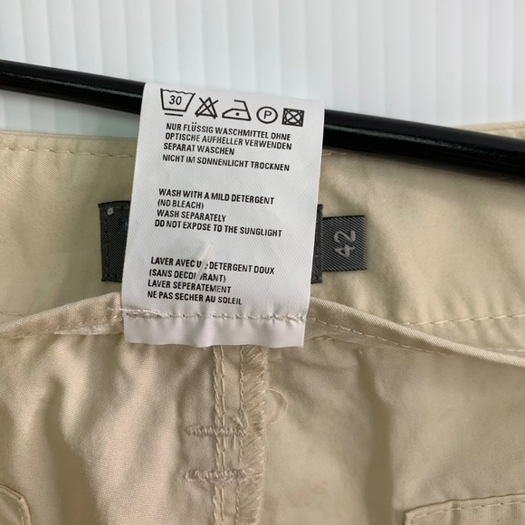 Marc Aurel Shorts Size 12 EU 42 Adjustable Leg Length Cotton Cargo Khaki Work - Picture 5 of 9